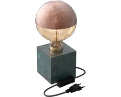 Calex Tafellamp Marmer Vierkant - E27 - Groen - Excl. lichtbron