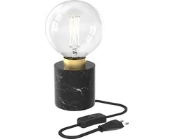 Calex Tafellamp Rond - Industrieel - E27 Fitting -  Marmer - Excl. lichtbron
