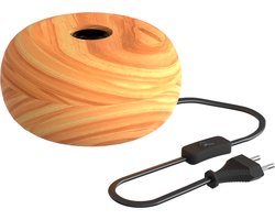 Calex Tafellamp Rond - Scandinavisch - E27 Fitting - FSC Hout - Excl. Lichtbron