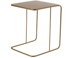 CALICOSY - Bijzettafel met metalen blad H46 cm - OWEN