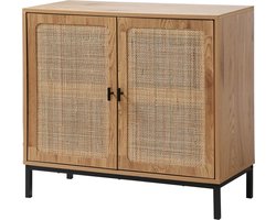 CALICOSY - Buffet 2 Portes en Rotin Naturel L80 cm - JAYA