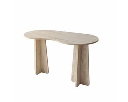 CALICOSY - Kantoor met organisch gevormd blad L120 cm COMO