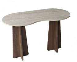 CALICOSY - Kantoor met organisch gevormd blad L120 cm COMO