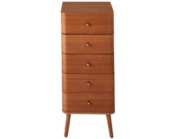 CALICOSY - Ladekast met 5 lades en fronten met afgeronde randen, H100 cm - KARL