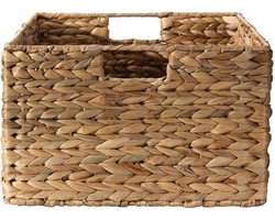 CALICOSY - Mand met waterhyacint met een metalen structuur 39x28x17cm