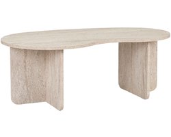 CALICOSY - Salontafel met organisch blad L110 cm - MOSS