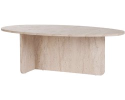 CALICOSY - Salontafel met ovale blad L125 cm - ANNA