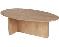 CALICOSY - Salontafel met ovale blad L125 cm - ANNA
