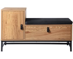 CALICOSY - Schoenenbank met 2 opbergvakken L100 cm - JILL