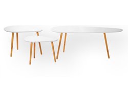 CALICOSY - Set van 3 Salontafel 42x103x50 cm