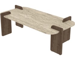 CALICOSY - Tafel met afgerond tafelblad L120 cm - ÉLIA