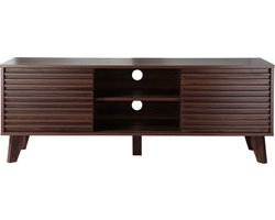 CALICOSY - TV-meubel met laminaathout-effect fronten L135 cm - FRIBOURG