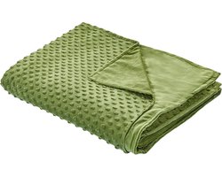 CALLISTO - Verzwaringsdeken hoes - Groen - 120 x 180 cm - Polyester