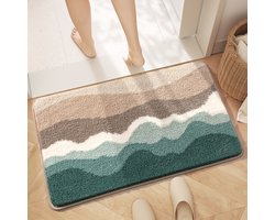 Calm Beach Pattern badmat - antislipmat - microvezel antislipmat