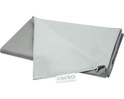 Calmzy Superior Chill - Duvet cover - Verzwaringsdeken hoes - 150 x 200 cm - Luchtig - Ademend - Grijs/lichtgrijs