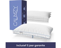 Calmzy Verstelbaar kussen - hoofdkussens slaapkamer- hoofdkussen nekklachten - hoofdkussen 50x60 - hoofdkussen zijslaper