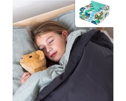 Calmzy Verzwaringsdeken Hoes Kinderen - Duvet Cover Kids 100x150 cm - Fleece Deken Kinderen en Baby - Donkergrijs