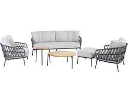 Calpi stoel bank loungeset 6 delig rope 4 Seasons Outdoor