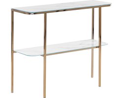 CALVERT - Consoletafel - Wit - Veiligheidsglas