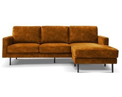 Cambridge hoekbank 2,5-zits R/L - geel/oranje