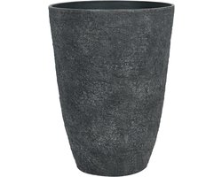 CAMIA - Bloempot - Zwart - 43 cm - Klei-vezelmengsel