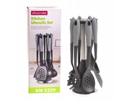 Camomile Keukengerei Set met Draaibare Houder - 7 Delen