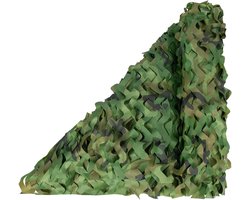 Camouflagenetten - Grote camouflagenet rol - Camouflage beschermnet - Zonneschermnet - Camouflagenet - Outdoor Camo Netten - Ideaal voor camouflage , jacht , militaire decoratie - Perfect voor schaduw - 150D Oxford-doek - 1.5*2 m - camouflage groen