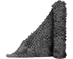 Camouflagenetten - Grote camouflagenet rol - Camouflage beschermnet - Zonneschermnet - Camouflagenet - Outdoor Camo Netten - Ideaal voor camouflage , jacht , militaire decoratie - Perfect voor schaduw - 150D Oxford-doek - 1.5*2 m - zwart
