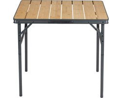 Camp Active Opvouwbare Campingtafel Klaptafel Tuintafel Opvouwbare Campingtafel Tafel In Hoogte Verstelbaar 75 X 55 X 31 71 Cm Bamboe En Aluminium
