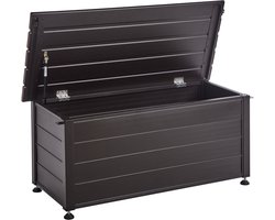 CAMPALTO - Kussenbox - Donkerbruin - 113 x 50 cm - Aluminium