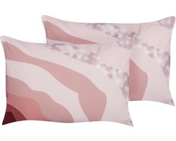 CAMPEI - Tuinkussen set van 2 - Pastelroze - 40 x 60 cm - Polyester