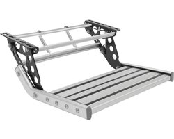Camper Opstapje - Caravan Trap - Veilig Instappen - Inklapbaar met LED - 476 x 501 x 183 cm - Zilver