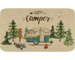 Camper RV Vloermat - Antislip - Gemakkelijk Schoon Te Maken Welkom Tapijt voor Buiten RV Decor (43x76cm)