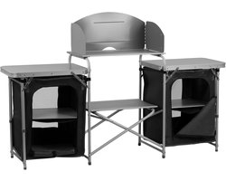 Camping Kast - Opvouwbaar Meubel - Buiten Koken - Met Muggennet - 171 cm - Khaki