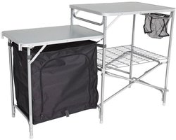 Camping Keuken - Kooktafel - Buiten Koken - Opvouwbaar Ontwerp - 70 cm - Zilver