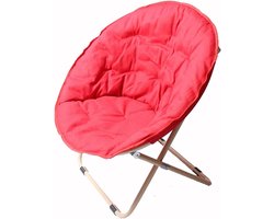 Camping Stoel - Outdoor Stoel - Kamperen Vissen - Wrap-around Padded Design - 150 Kilogram - Rood