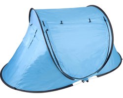Camping Tent - Pop up Tent - 2 Persoons - UV bescherming - Blauw - 245 x 145 x 95CM