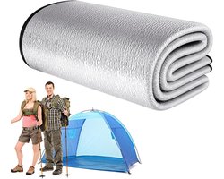 Camping Vloermat - Tent Tapijt - Buiten Ontspannen - Dubbelzijdige Isolatie - 150 x 200 cm - Zilver