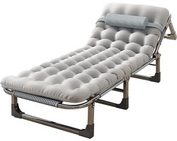 Campingbed – Reisbed – Veldbed – Opvouwbaar Bed – Slaapbed – Inklapbaar 4-Persoons – Aluminium Frame – Inclusief Matras – Draagt Tot 150 kg