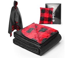 Campingdeken 300 g/m² Waterdicht en Winddicht - Huidvriendelijke Flanellen Voering voor Comfortabele Buitentrips