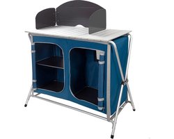 Campingkeuken - Kampeerkast - Kampeerkeuken - Opvouwbaar - Inklapbaar - Blauw