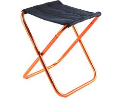 Campingkruk Opvouwbaar - Kampeerstoel Voetenbank - Buiten Zitten - Lichtgewicht Aluminium - 24.5 x 22.5 x 28.5 cm - One Color