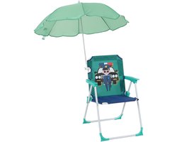 Campingstoel kind - met parasol - opvouwbaar - politie