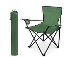 Campingstoel Opvouwbaar - Vouwstoel voor Camping - Strandstoel Lichtgewicht met Bekerhouder - Visstoel - Klapstoel Buiten - Incl. Draagtas - 100 kg