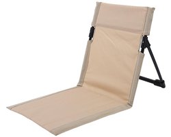 campingstoel, strandzitkussen, vloerstoel met rugleuning, lichte strandmat, opvouwbare ligstoel, ideaal voor kamperen in de open lucht, strand, reizen, thuis