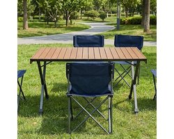 Campingtafel inklapbaar verstelbaar aluminium – Meuble Paris Premium Outdoor Klaptafel 108x71 cm – Lichtgewicht & Draagbaar met Tas – Picknicktafel voor Camping, Tuin, BBQ, Strand & Reizen – 4 tot 6 Personen