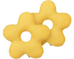 CAMPONULA - Sierkussen set van 2 - Geel - Teddystof
