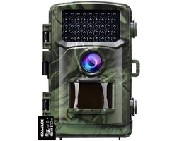 CAMUX Professionele Wildcamera 16MP met Nachtzicht - Incl. 32GB SD-kaart – Wildcamera voor Buiten / Wildlife Camera