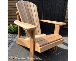 Canadian Adirondack Chair - Luxe Red Cedar houten tuinstoel