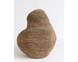 Canal Living - Rustico mand - 42 x 42 x 52 cm - Geweven uit touw - Organische en unieke vorm